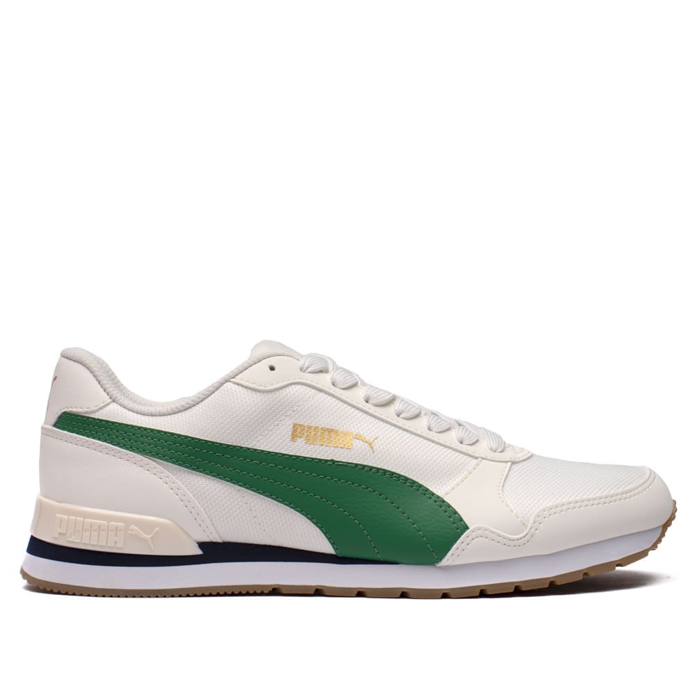Tênis Masculino Puma ST Runner V2 Branco/verde Branco/Verde 1