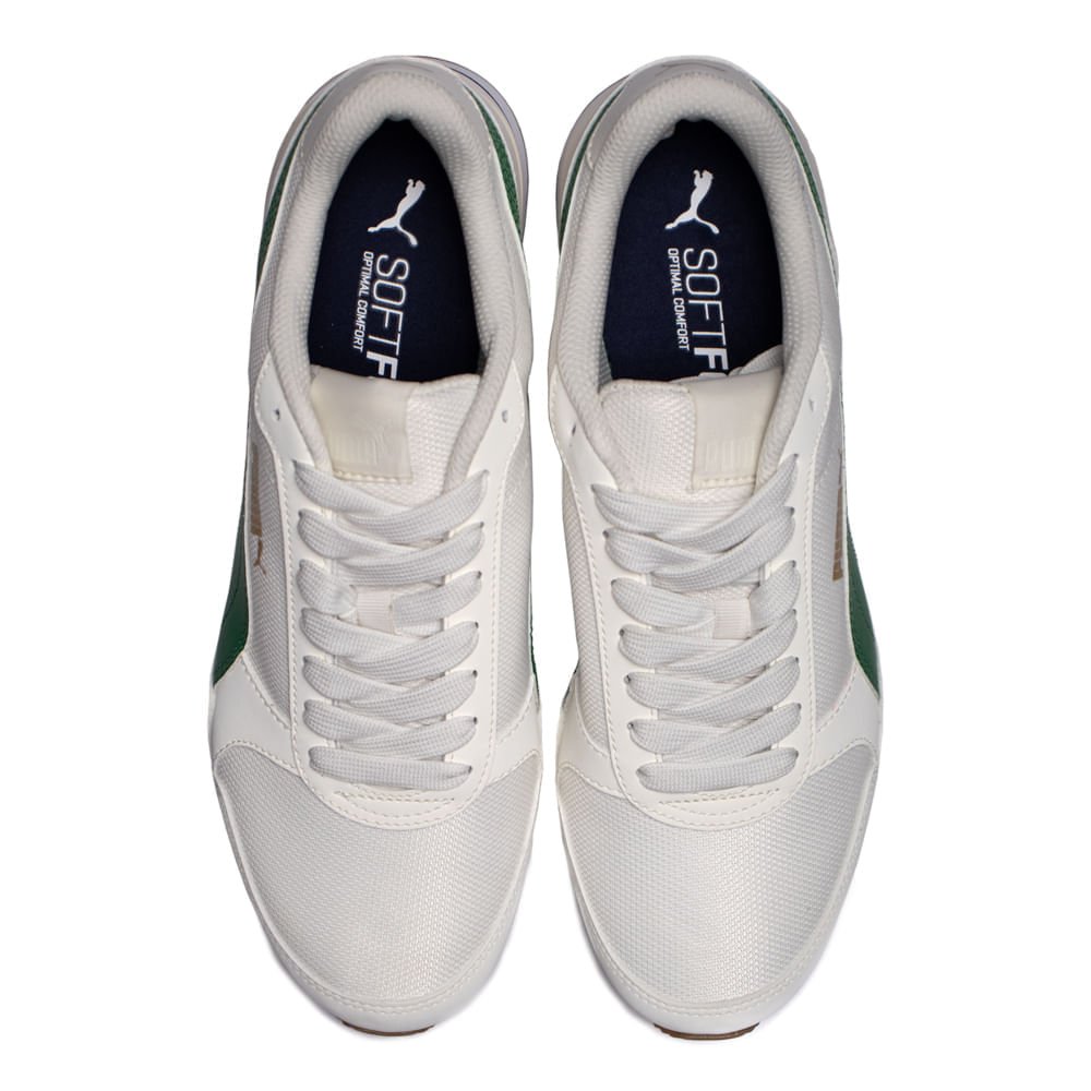 Tênis Masculino Puma ST Runner V2 Branco/verde Branco/Verde 4
