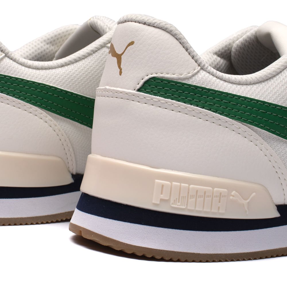 Tênis Masculino Puma ST Runner V2 Branco/verde Branco/Verde 5