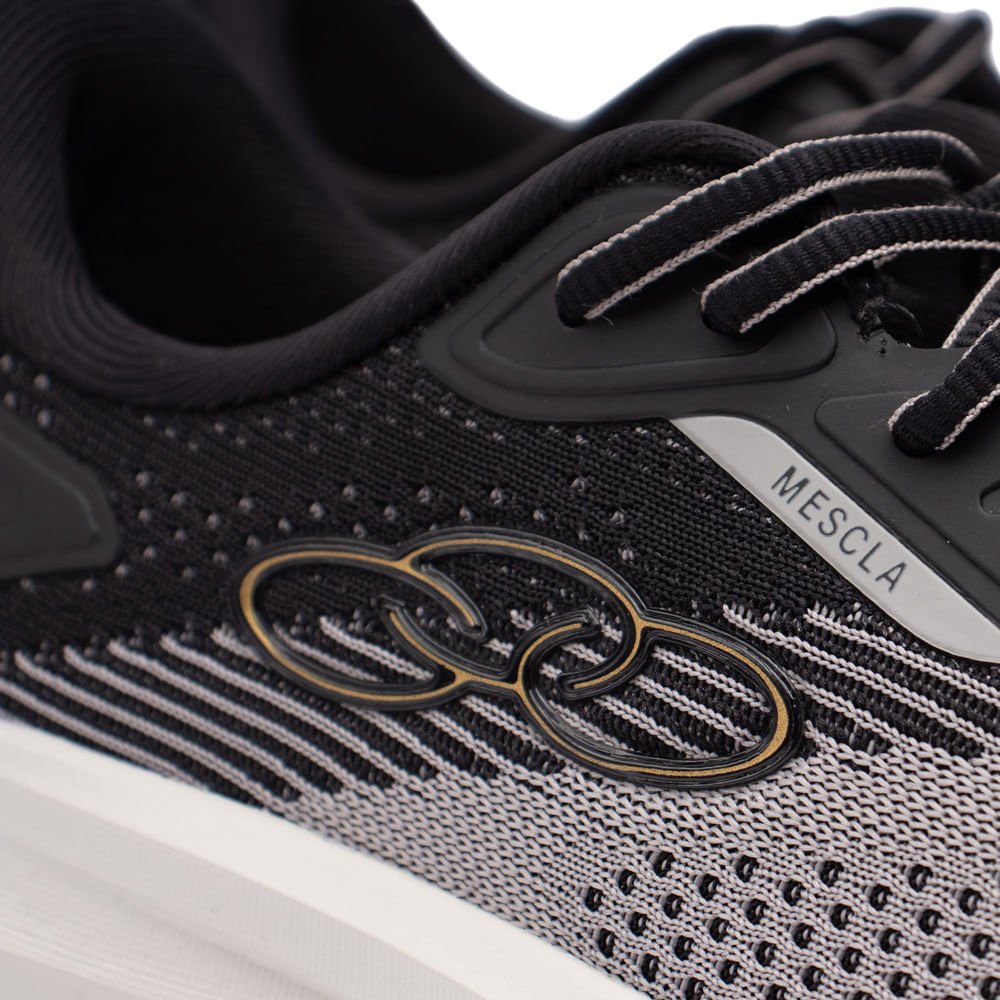 Tênis Masculino Olympikus Mescla Preto/cinza Preto/Cinza 6