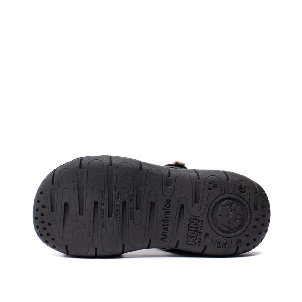 Sandália Infantil Klin Tic Tac Papete Preto Preto 2