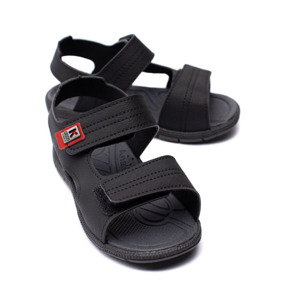 Sandália Infantil Klin Tic Tac Papete Preto Preto 6