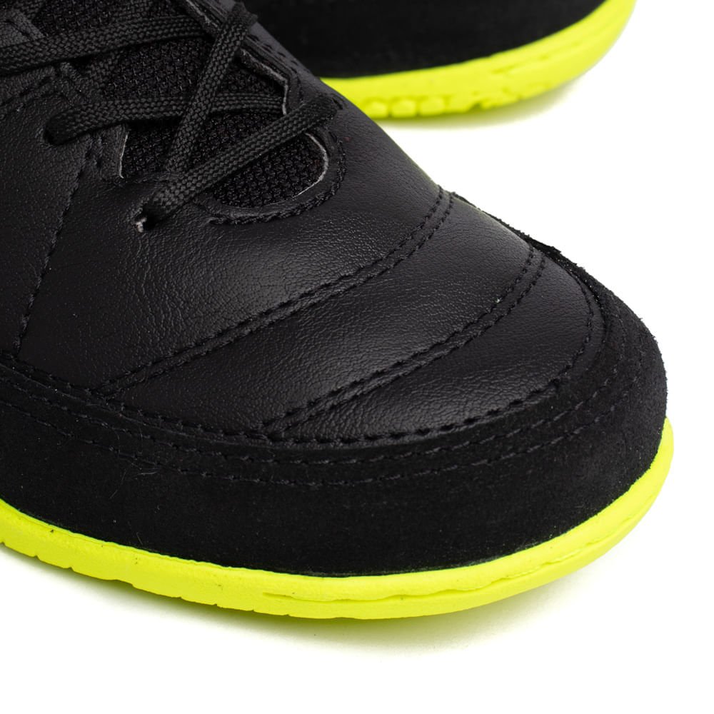 Chuteira Futsal Infantil Topper Titanium X Preto/amarelo Preto/Amarelo 5