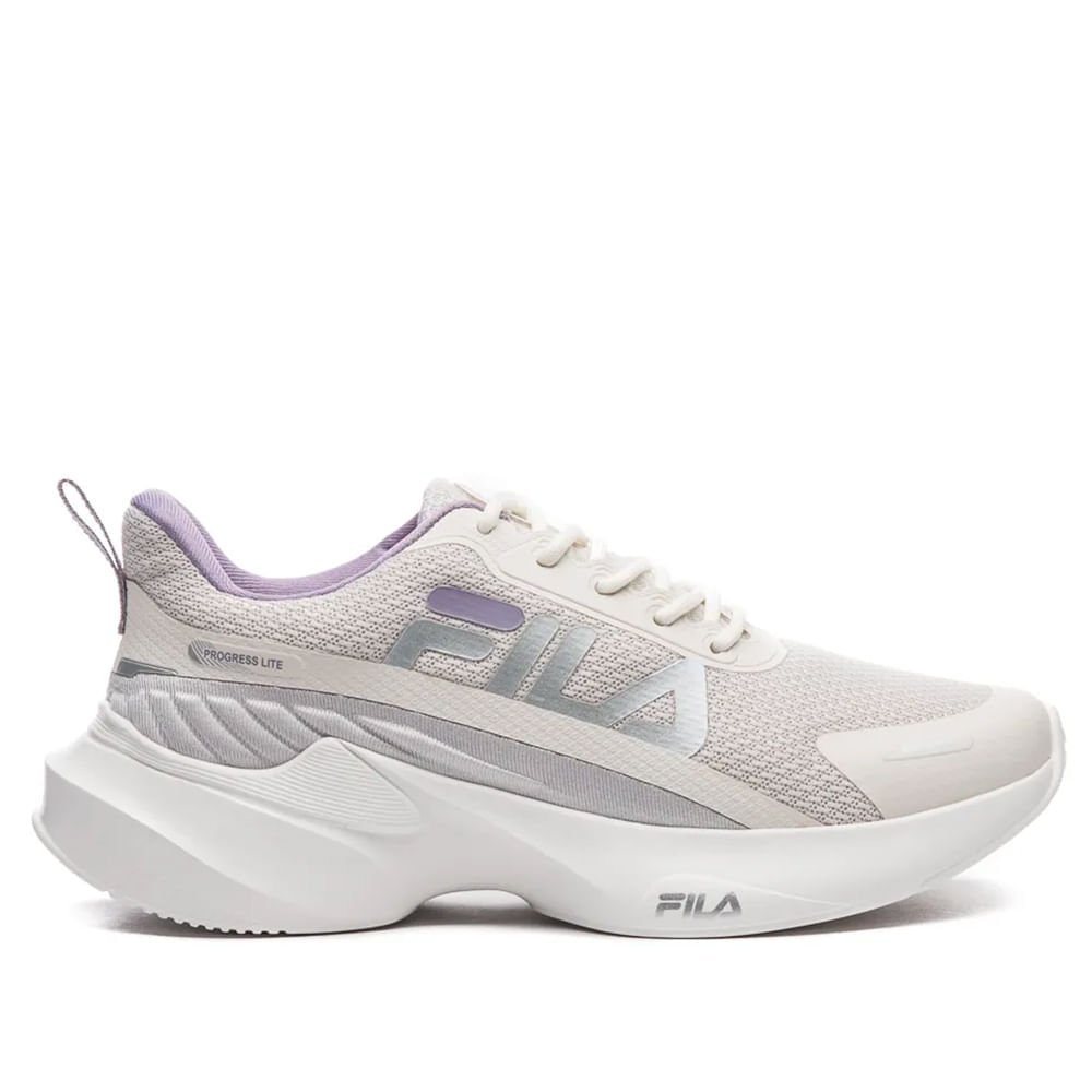Tênis Feminino Fila Progress Lite Branco/prata