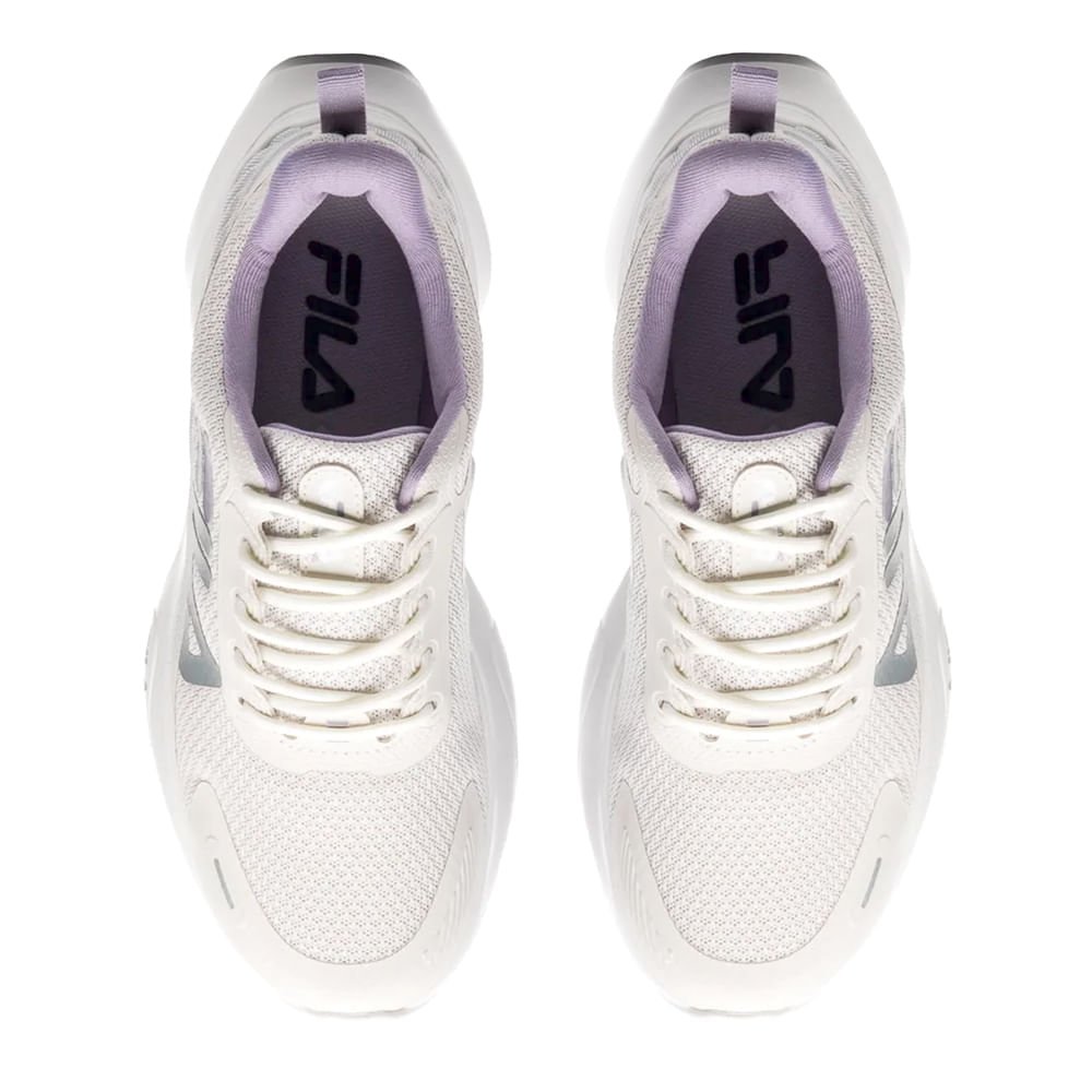 Tênis Feminino Fila Progress Lite Branco/prata Branco/Prata 4