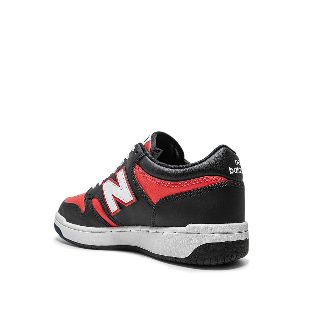 Tênis Masculino New Balance 480L Preto/vermelho Preto/Vermelho 3