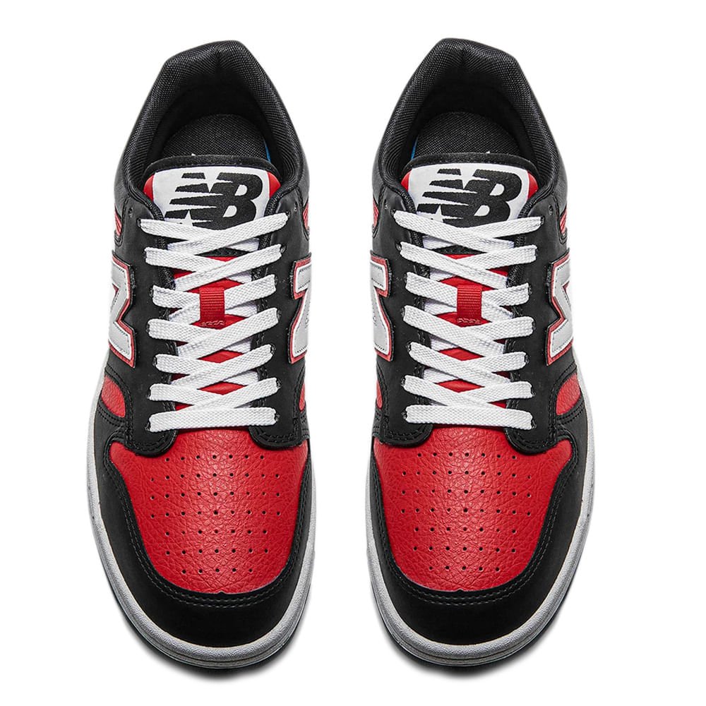 Tênis Masculino New Balance 480L Preto/vermelho Preto/Vermelho 4