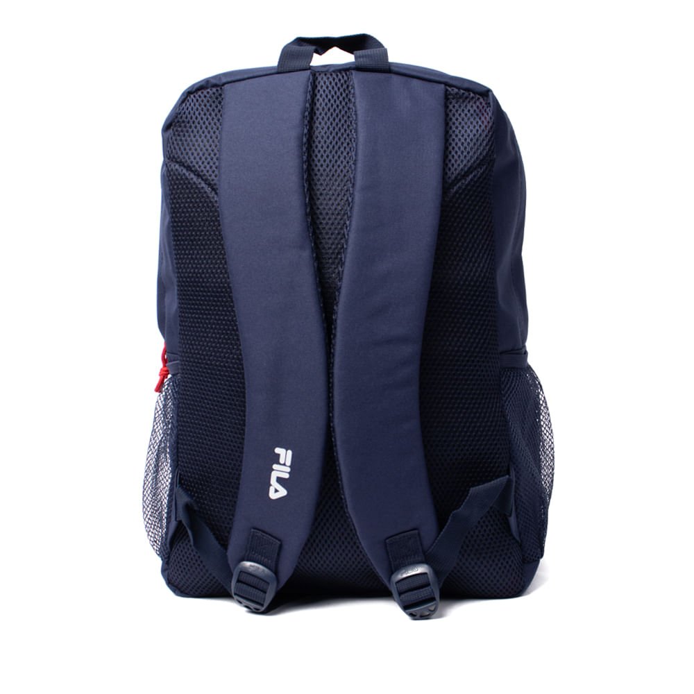 Mochila Unissex Fila Mondo com Logo Marinho/Vermelho Marinho/Vermelho 2