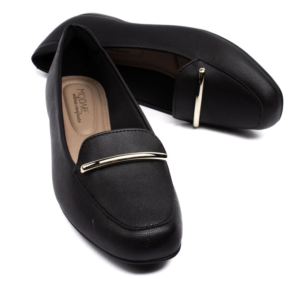 Sapato Feminino Modare Loafer Preto Preto 5