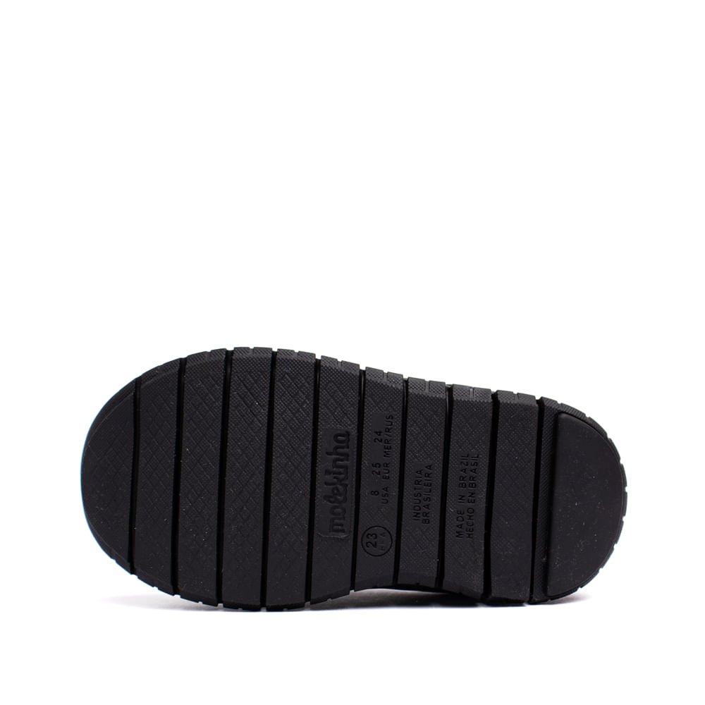 Tênis Infantil Molekinha Tecido Preto/rosa Preto/Rosa 2
