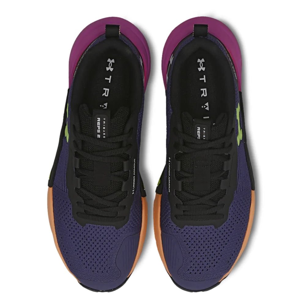 Tênis Feminino Under Armour Tribase Reps 2 Marinho/laranja Azul Marinho/Laranja 4