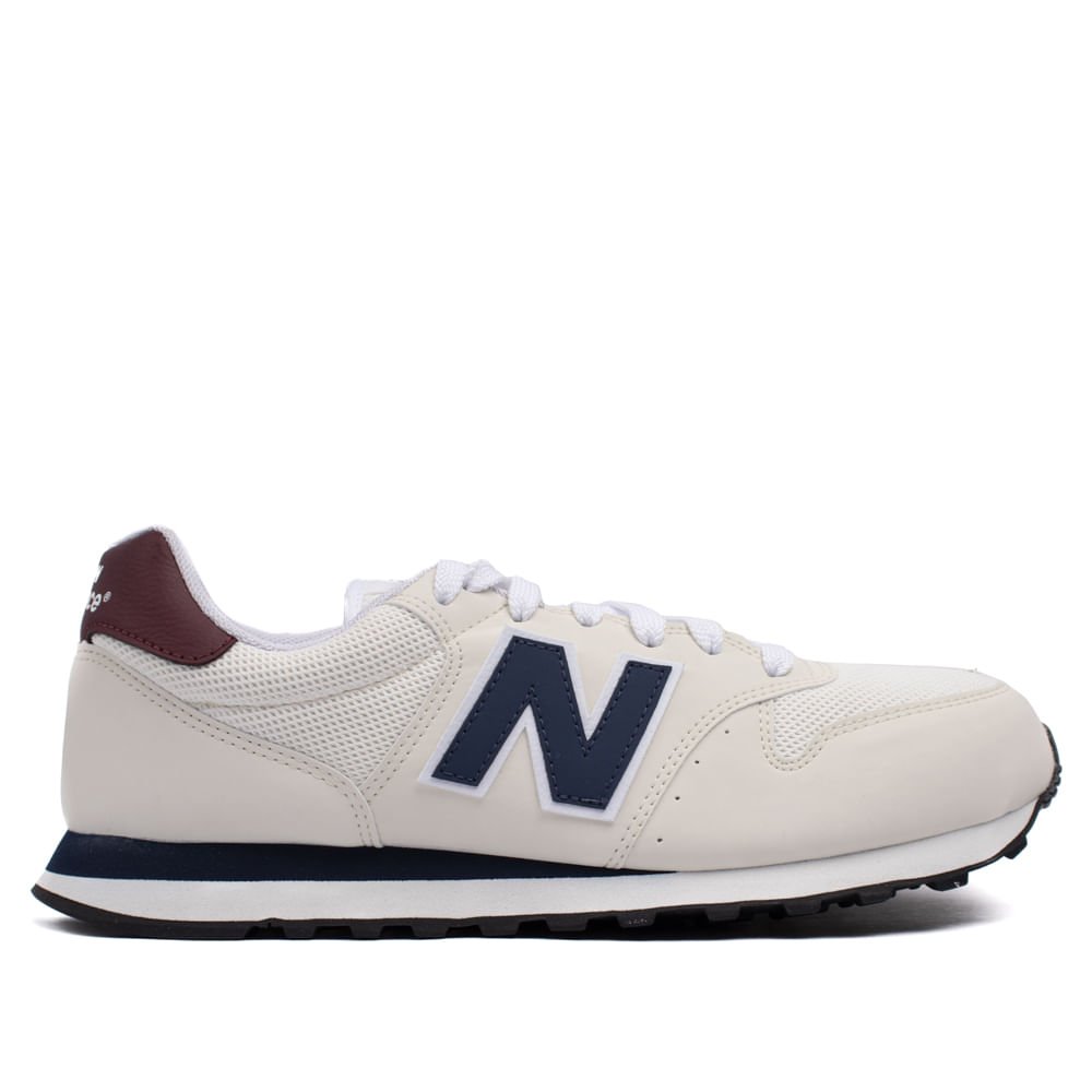 Tênis Masculino New Balance 500v2 Bege Claro