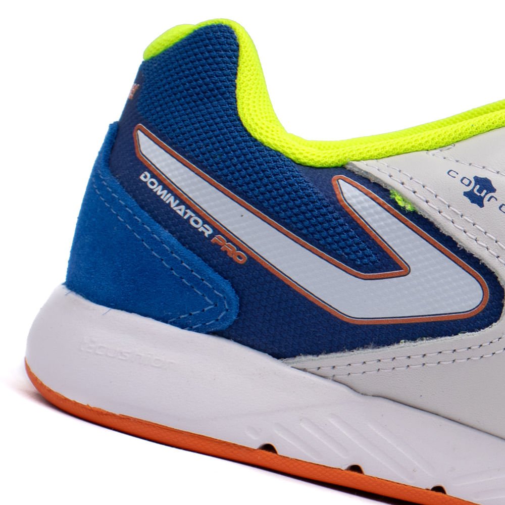 Chuteira Futsal Topper Dominator Pro V Cinza/ azul Cinza/Azul 5