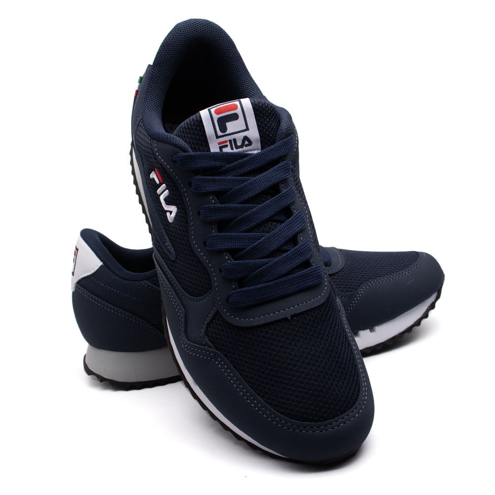 Tênis Masculino Fila Euro Jogger Sport II Marinho Azul Marinho 5