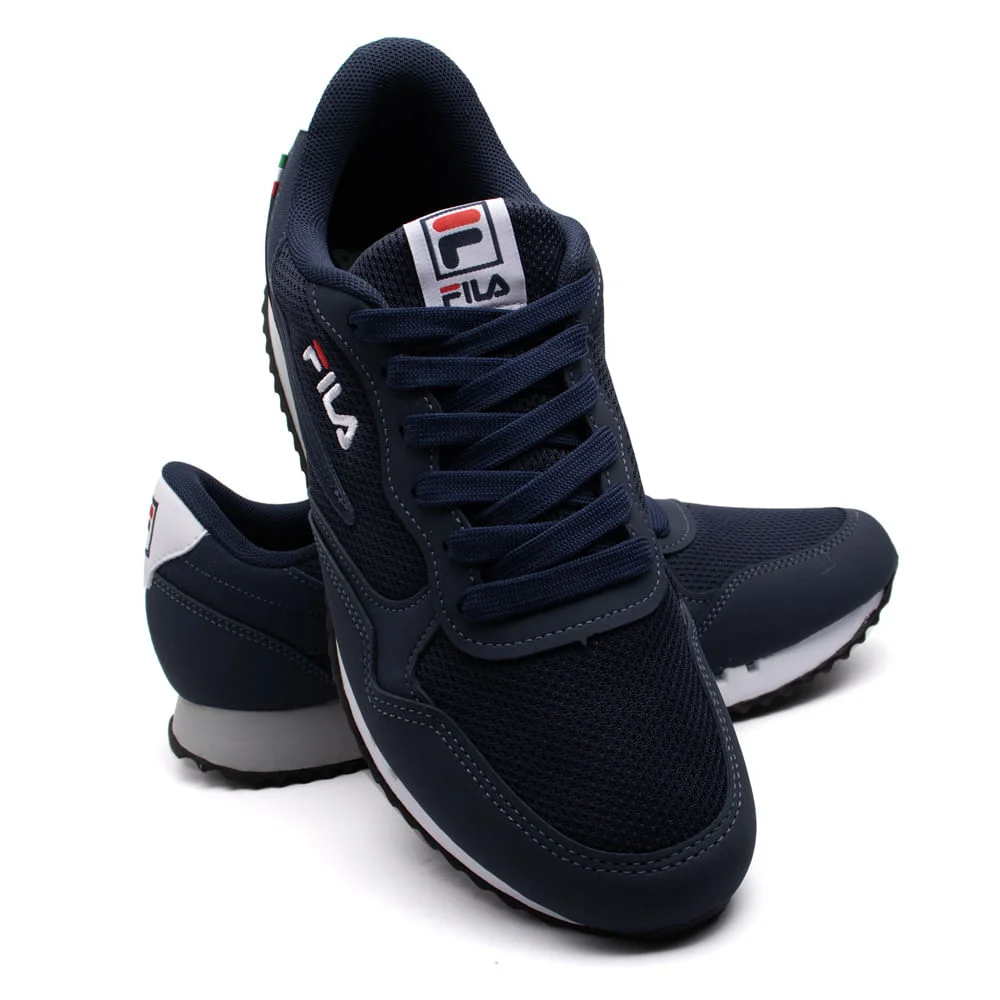 Tênis Masculino Fila Euro Jogger Sport II Marinho Azul Marinho 5