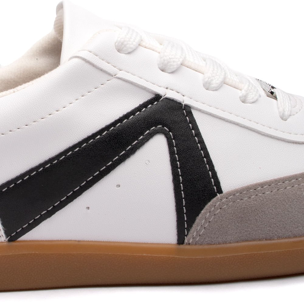Tênis Feminino Vizzano com Recortes Laterais Branco/cinza Branco 6