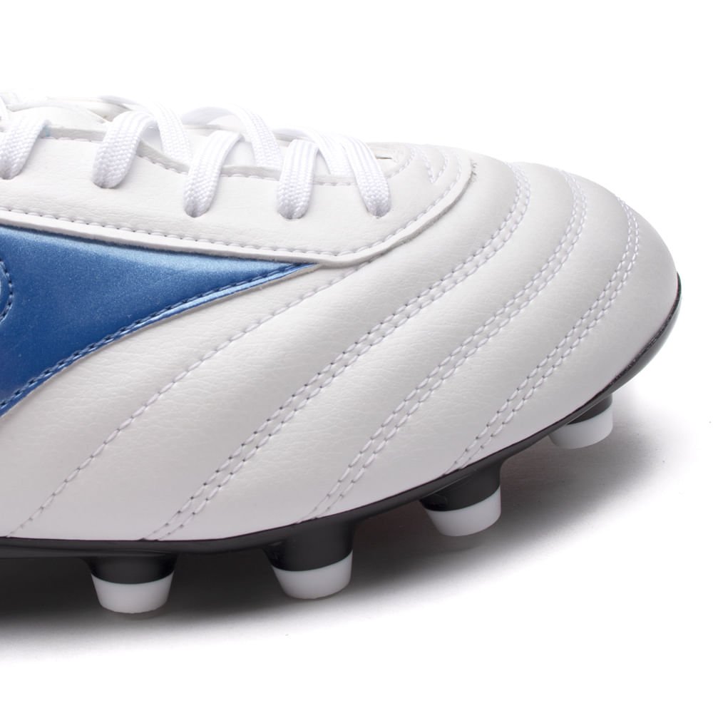 Chuteira de Campo Mizuno Morelia Classic MD Branco/azul Branco/Azul 7