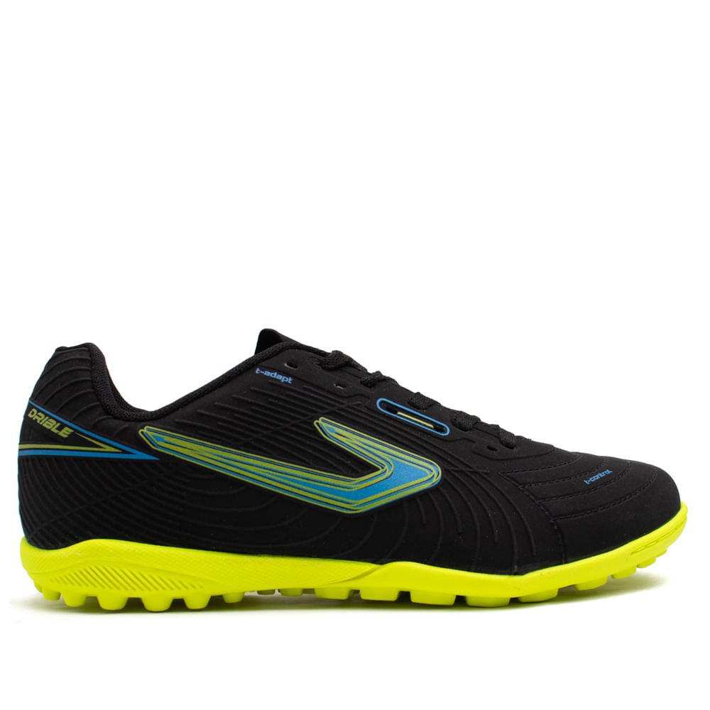 Chuteira Society Topper Cup VI Preto/amarelo