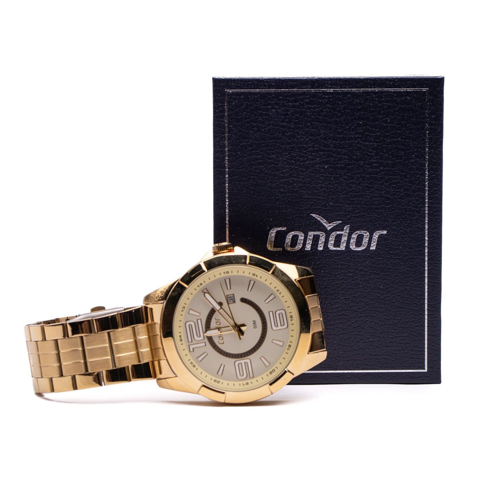 Relógio Masculino Condor Analógico CO2115MVZ/4X Dourado Dourado 4