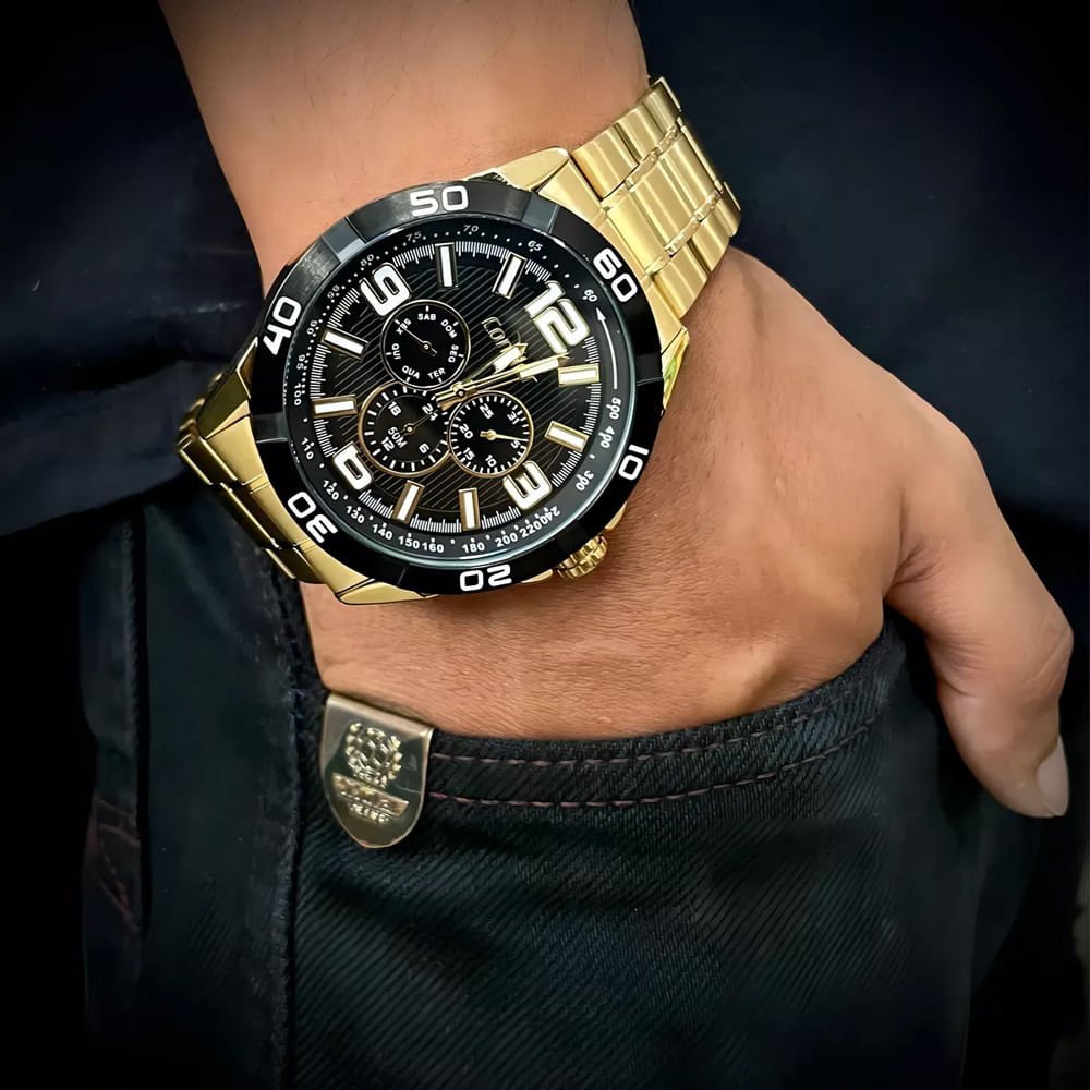 Relógio Masculino Condor Analógico CO6P29JNS/4P Dourado Dourado 3