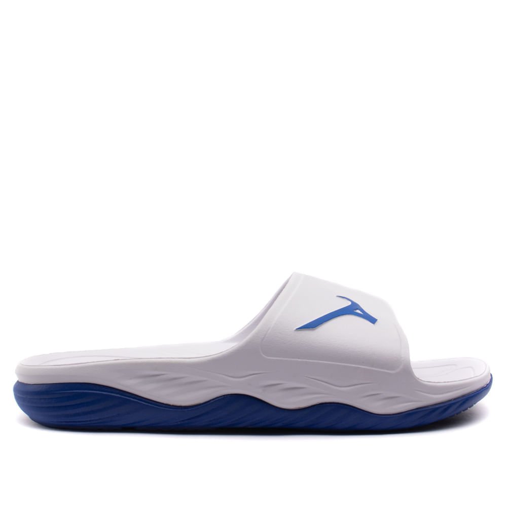 Chinelo Slide Masculino Mizuno Enerzy Branco/azul Branco/Azul 2