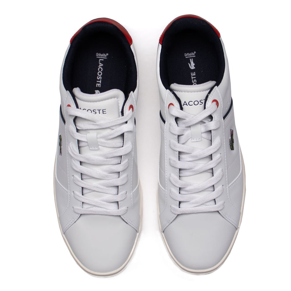 Tênis Masculino Lacoste Europa Pro Branco/vermelho Branco/Vermelho 4