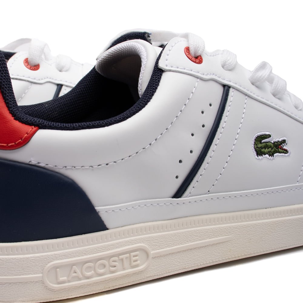 Tênis Masculino Lacoste Europa Pro Branco/vermelho Branco/Vermelho 6