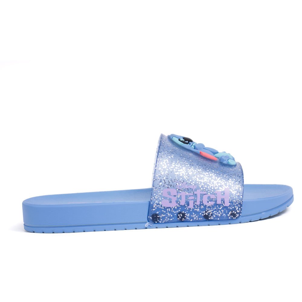 Chinelo Slide Infantil Grendene Disney Mania Stitch Azul Azul 2