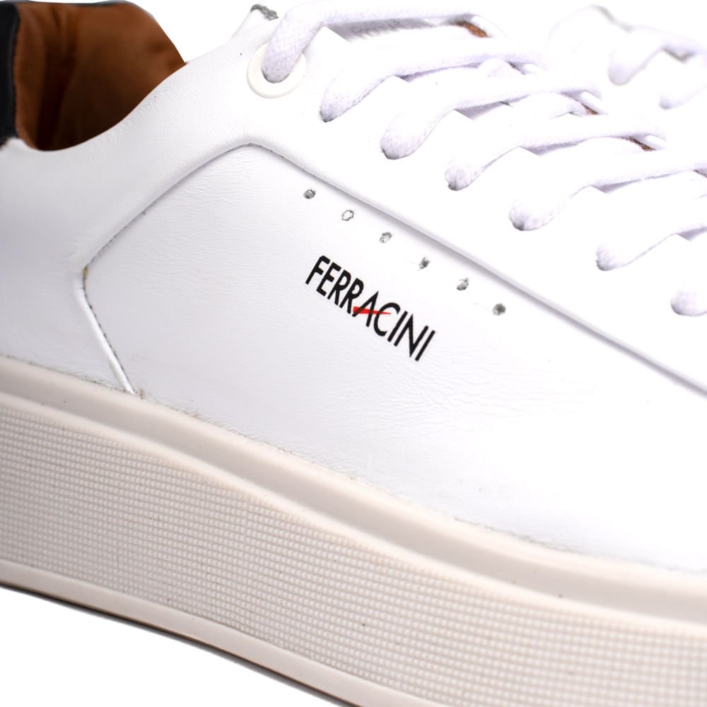 Sapatênis Masculino Ferracini Logan Branco Branco 5