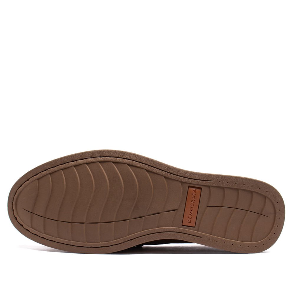 Mocassim Masculino Democrata Denim Flow Marrom Marrom 2