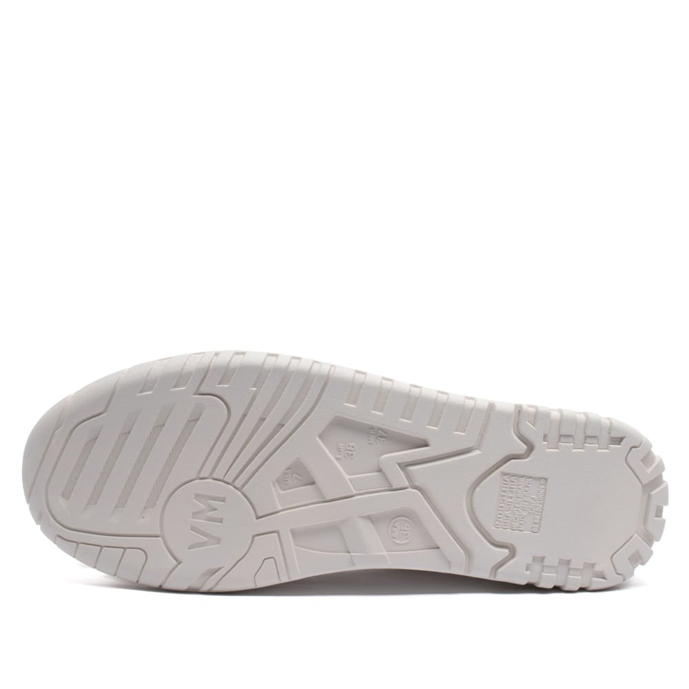 Tênis Feminino Via Marte Flatform com Detalhes Metalizados Branco/prata Branco/Prata 2