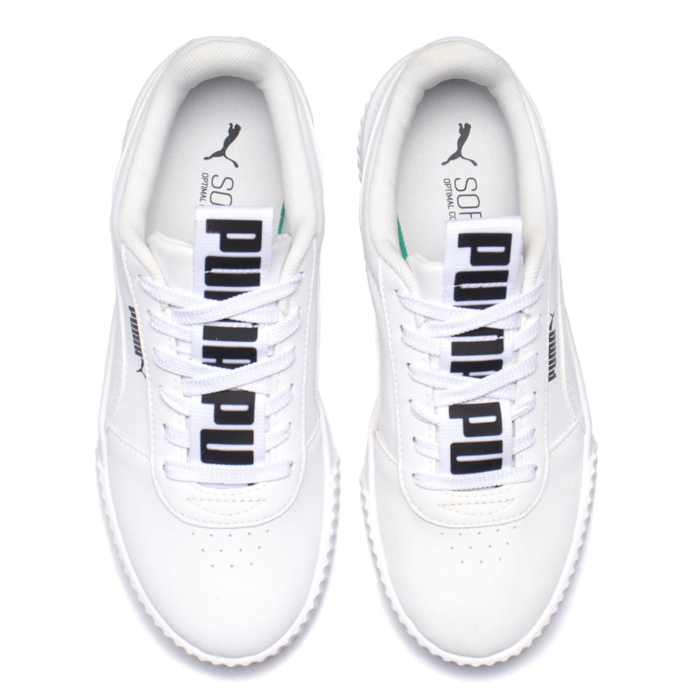 Tênis Feminino Puma Carina Bold Street Branco Branco 4