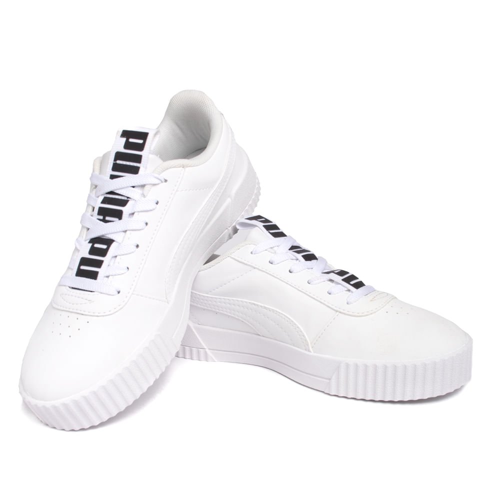 Tênis Feminino Puma Carina Bold Street Branco Branco 6