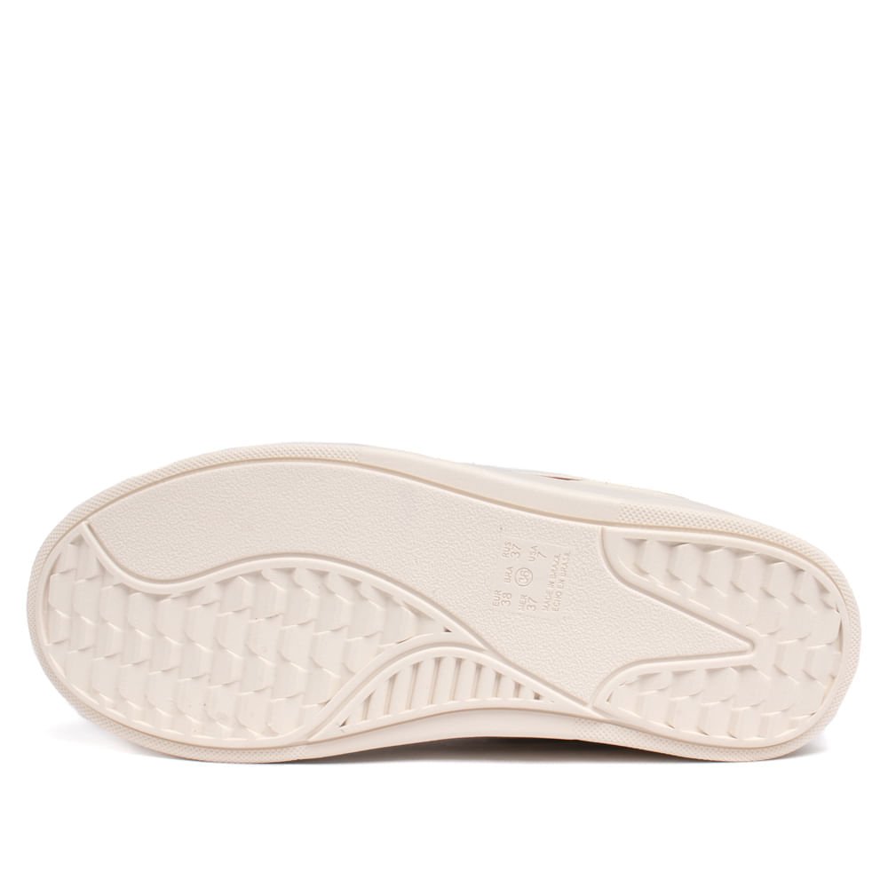 Tênis Feminino Ramarim Napa com Recortes Off White Branco 2