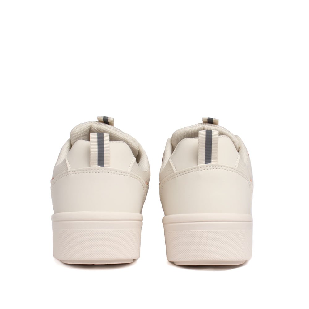 Tênis Feminino Ramarim Napa com Recortes Off White Branco 3
