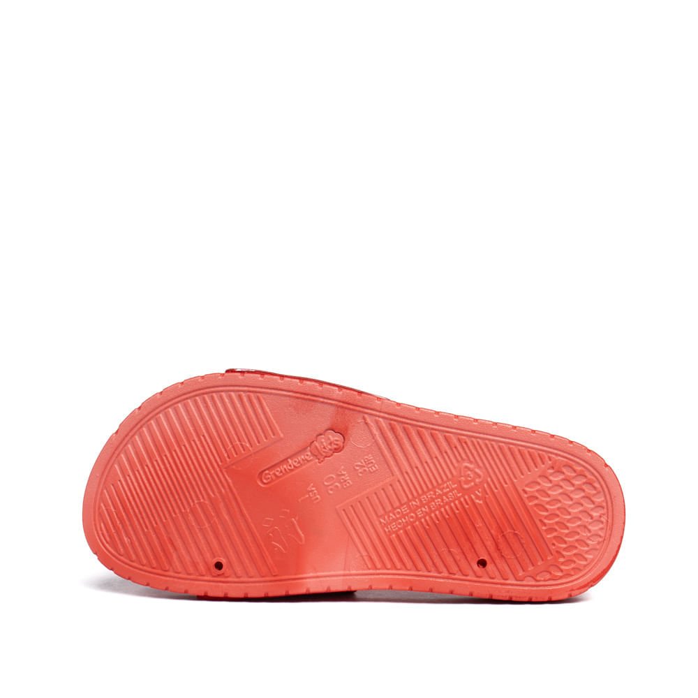 Chinelo Slide Infantil Grendene Cavalinho do Fantástico Internacional Vermelho Vermelho 3