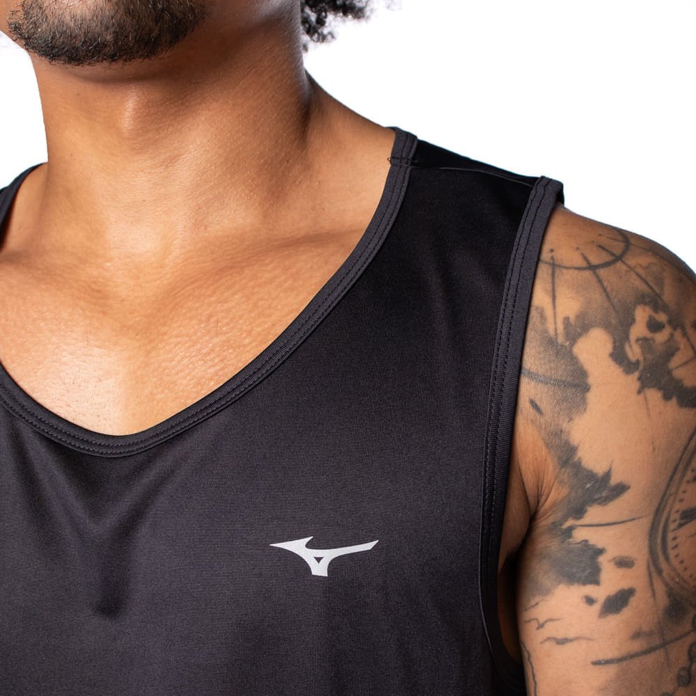 Regata Masculina Mizuno Energy Preto Preto 3