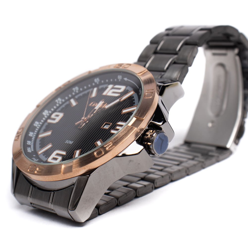 Relógio Masculino Condor COPC32BU/K4C com Acessório Multiuso Prata/Dourado Prata/Dourado 3