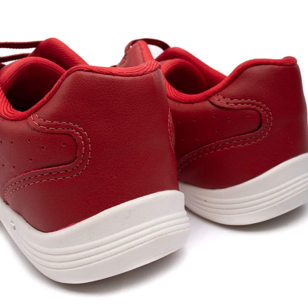 Tênis Feminino Kolosh Casual de Calce Fácil Vermelho Vermelho 6