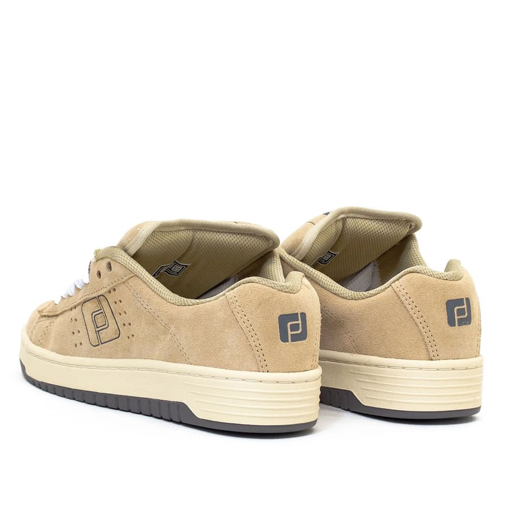 Tênis Masculino Freeday Jab Camurça Creme Bege 3