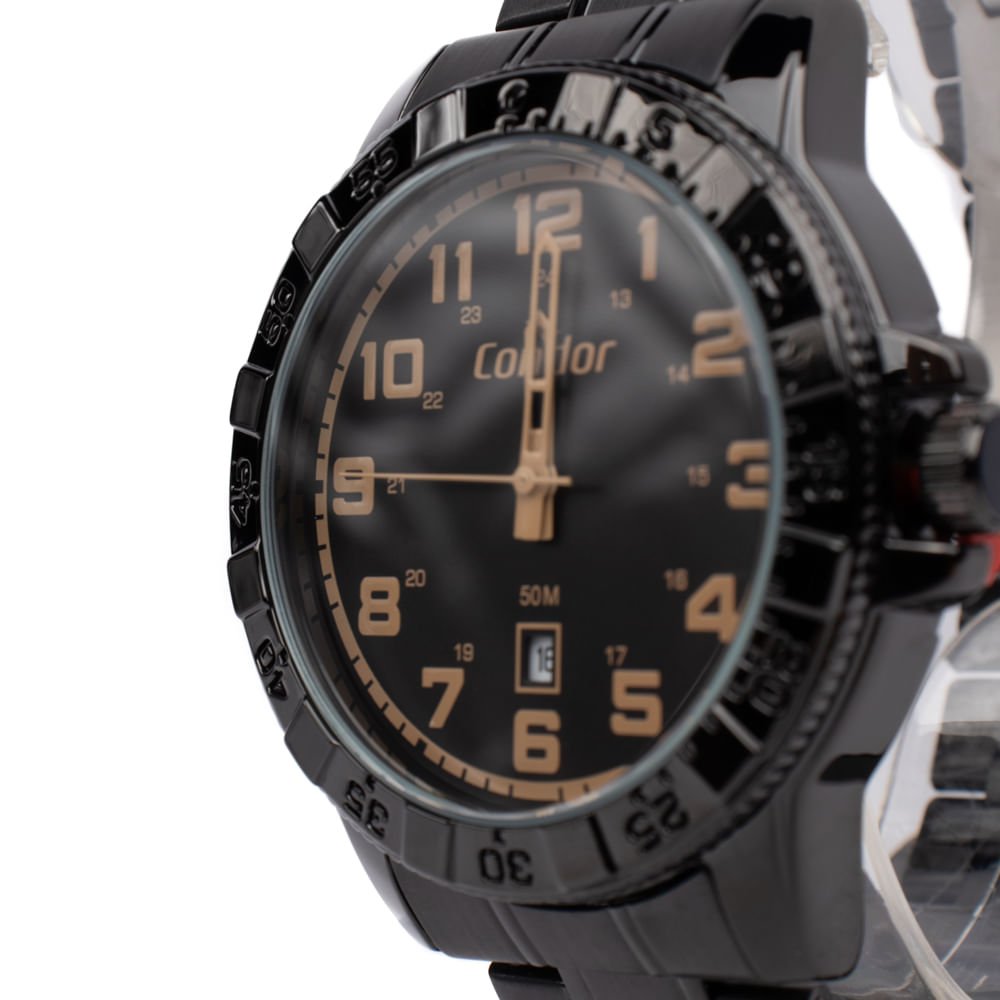 Relógio Masculino Condor CO2115NAM/K4P c/ Acessório Multiuso Preto Preto 5