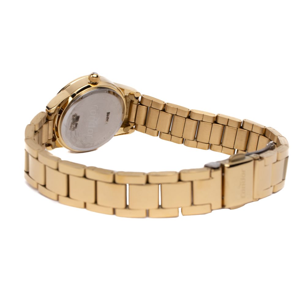 Relógio Feminino Condor Mini com Brilho CO2035NIO/4P Dourado Dourado 2