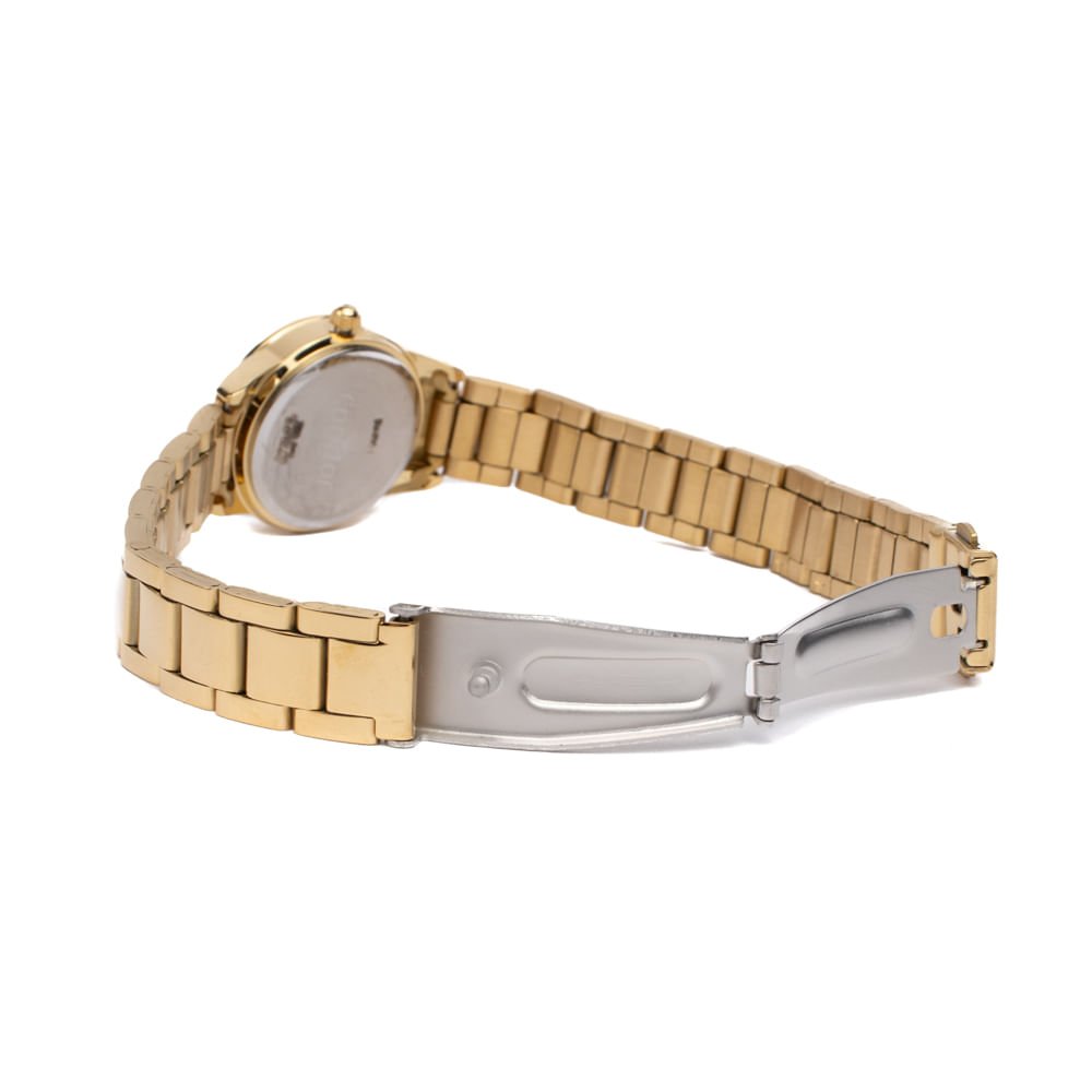 Relógio Feminino Condor Mini com Brilho CO2035NIO/4P Dourado Dourado 6
