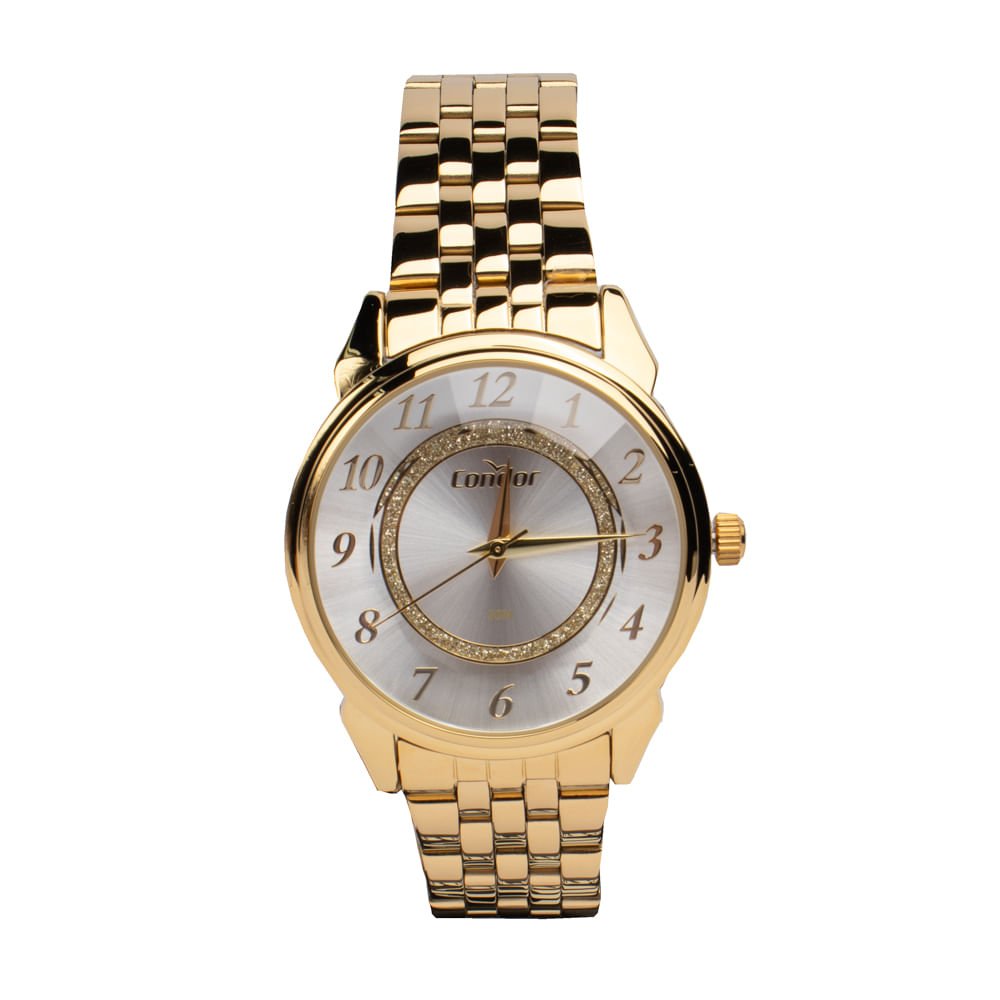 Relógio Feminino Condor Analógico com Brilho CO2035NJS/4K Dourado