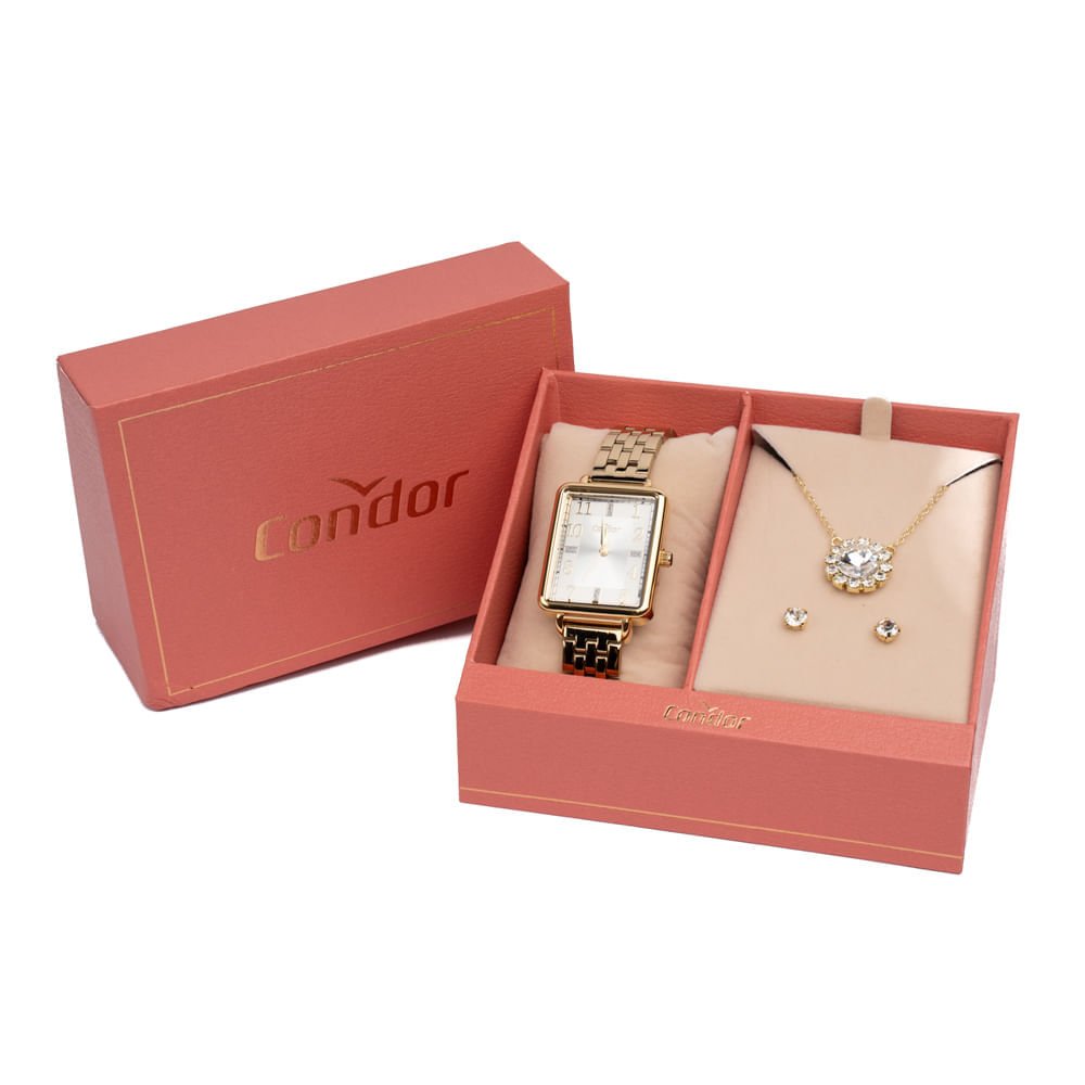 Relógio Feminino Condor Analógico CO2035NJN/K4K com Conjunto Dourado Dourado 6