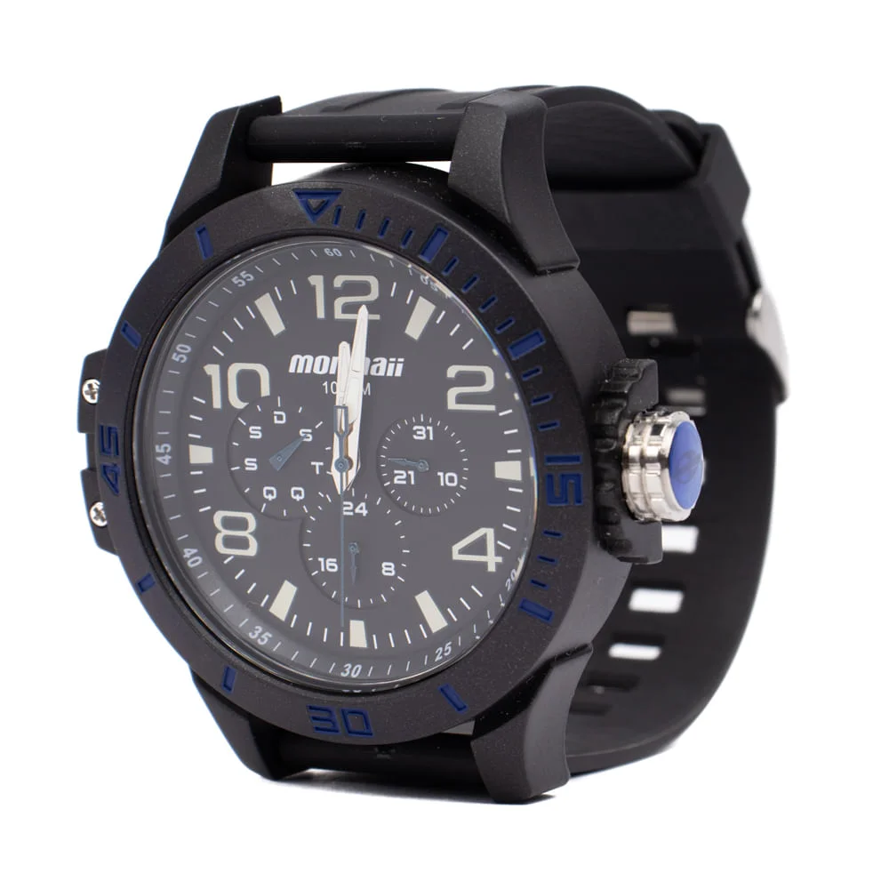 Relógio Masculino Mormaii Analógico MO6P29AS/8A Preto Preto 3