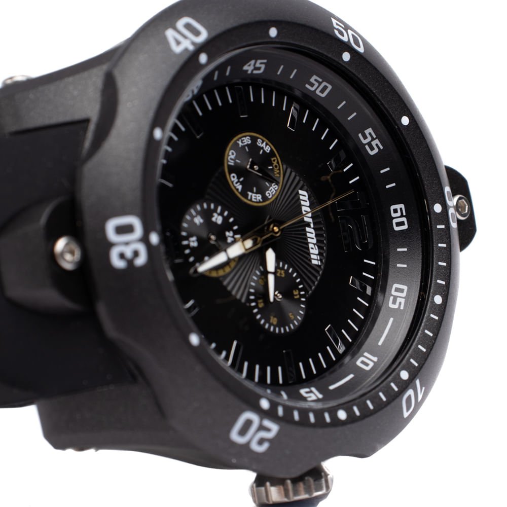 Relógio Masculino Mormaii Analógico MO6P29AS/8A Preto Preto 4