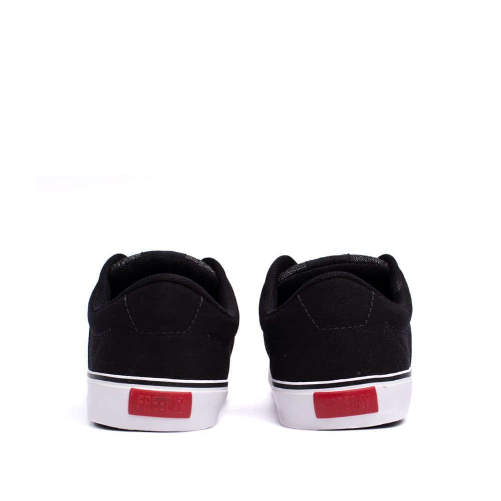Tênis Masculino Freeday Flip Eco Lona Preto/branco Preto/Branco 3