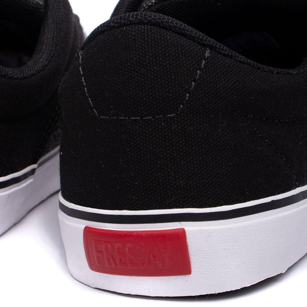 Tênis Masculino Freeday Flip Eco Lona Preto/branco Preto/Branco 5