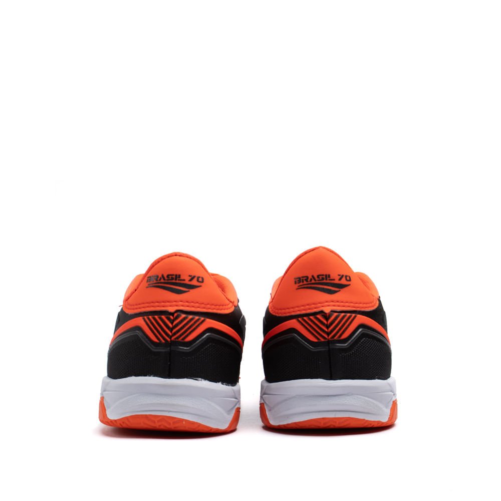 Chuteira Futsal Penalty Brasil 70 Y-1 Preto/coral Preto/Laranja 3